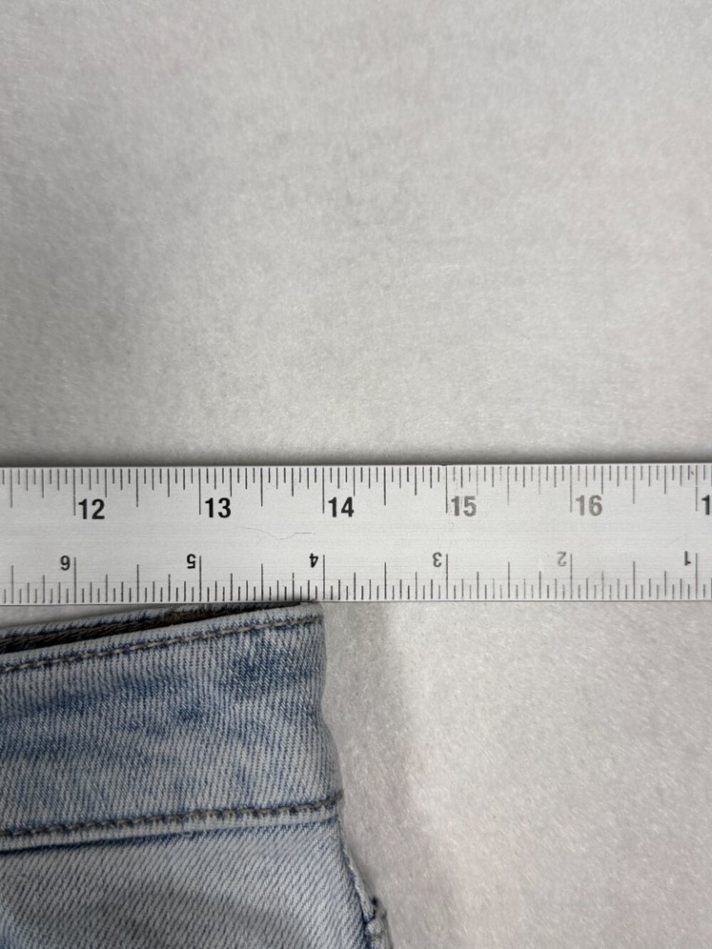 Eunina High Rise Distressed Skinny Jeans Light Wash Blue Denim Size 27 Inseam - Picture 9 of 15